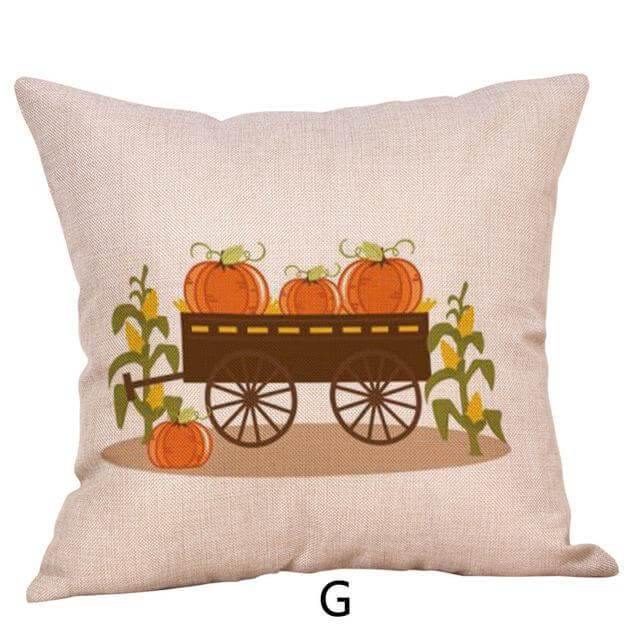 Maliben | Pumpkin Truck Halloween Fall Pillow Cases