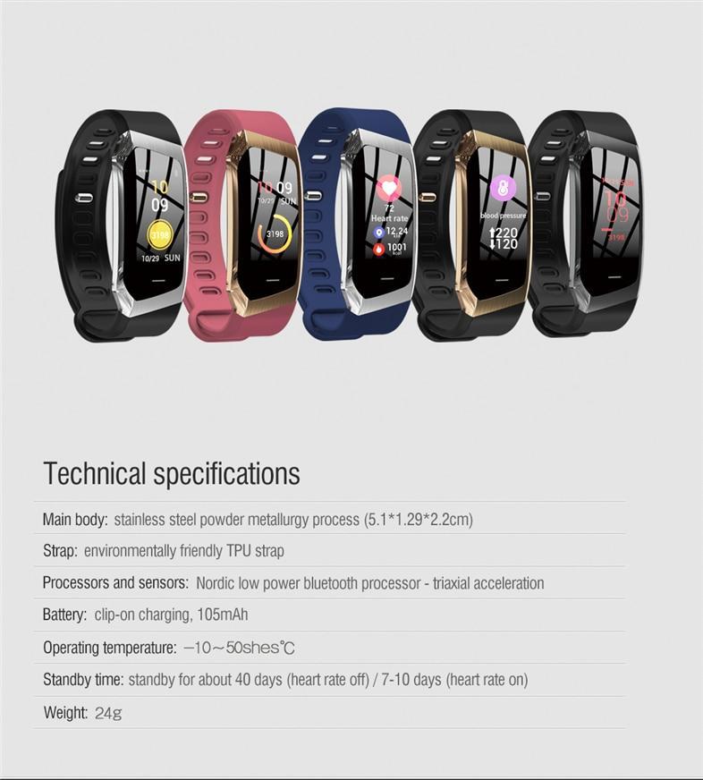 Maliben | Fitband Smart Watch Waterproof Blood Pressure Oxygen Heart Rate Monitor Sport Bracelet