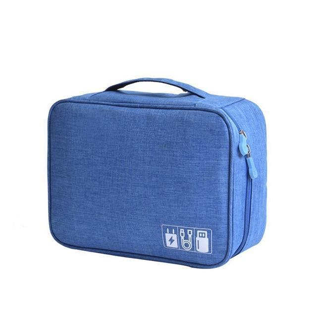 Maliben | Wobag New Polyester Mens Travel Electronic Accessories Travel Bag Organizer For Date Line Sd Card Usb Cable Digital Device Bag