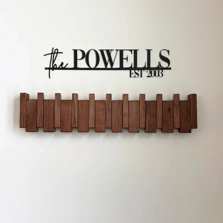 Maliben | Wooden Piano Style Coat Rack - Melodia