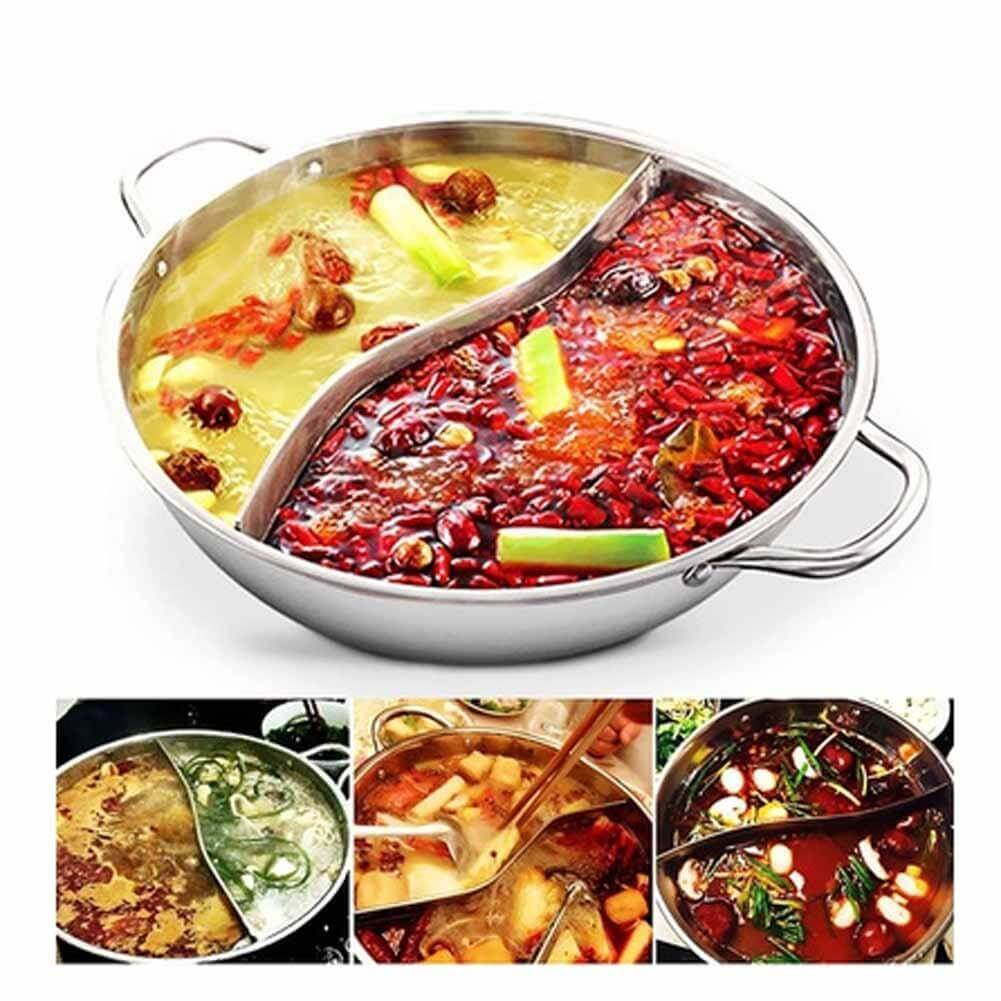Maliben | Hot Pot Twin Split Stainless Steel Pan
