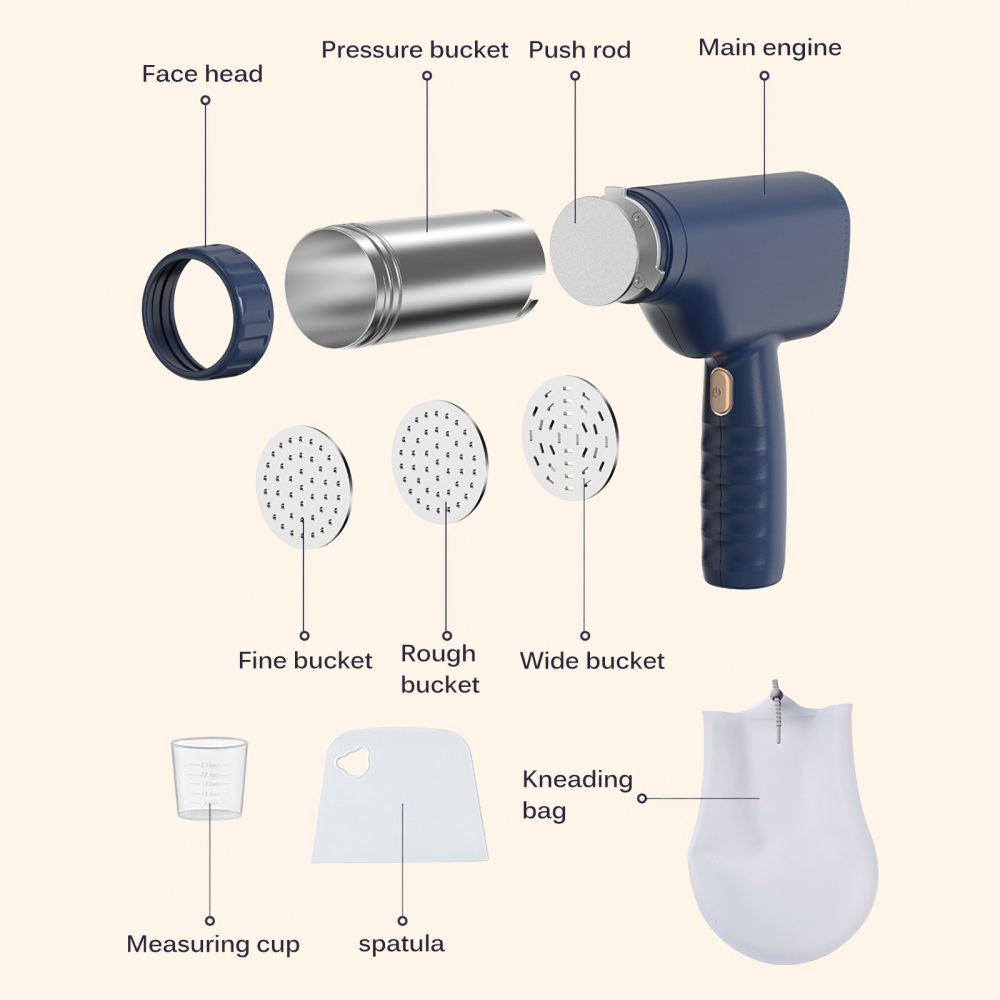 Maliben | Handheld Automatic Cordless Pasta Noodle Maker