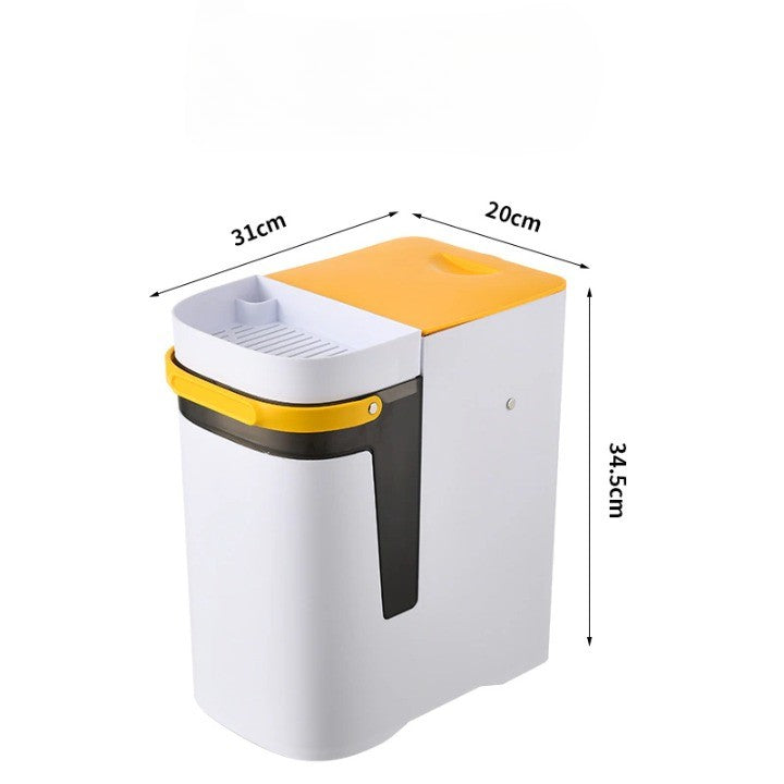Maliben | 2in1 Dry & Wet Storage Easy Trash Can