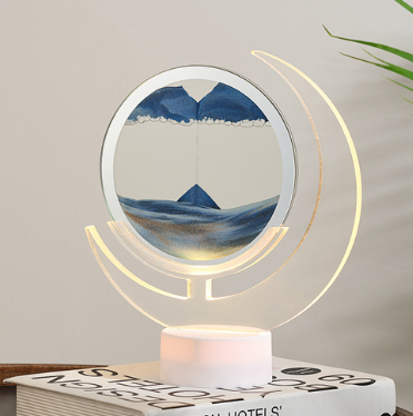Maliben | Sand Serenity Moon Shape Night Light