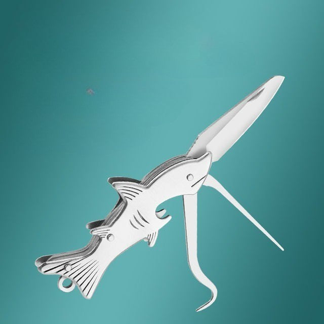 Maliben | Sharp Shark Multifunctional Toothpick Knife Keychain