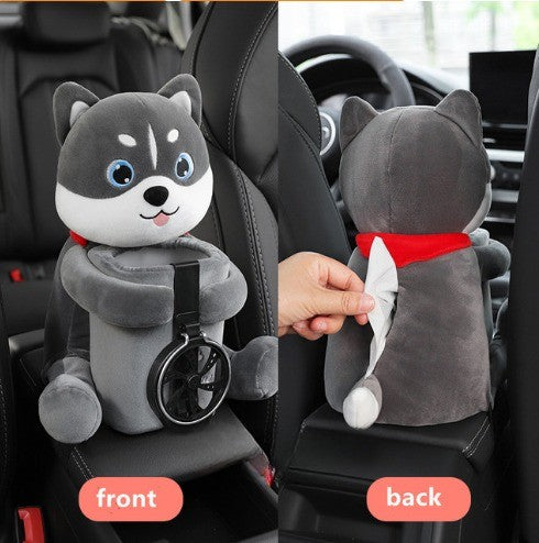 Maliben | Cute Plush Animals Armrest Tissue Box