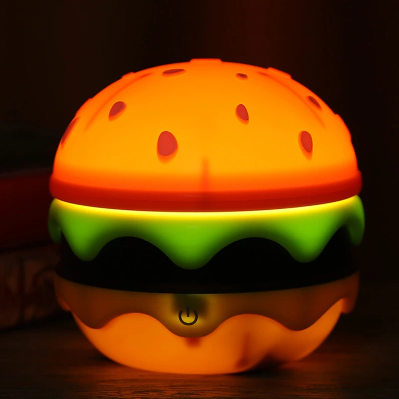 Maliben | Foldable Wireless Unique Hamburger Table Lamp