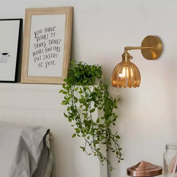 Maliben | Retro – Wall Light Glass Tulip Bud