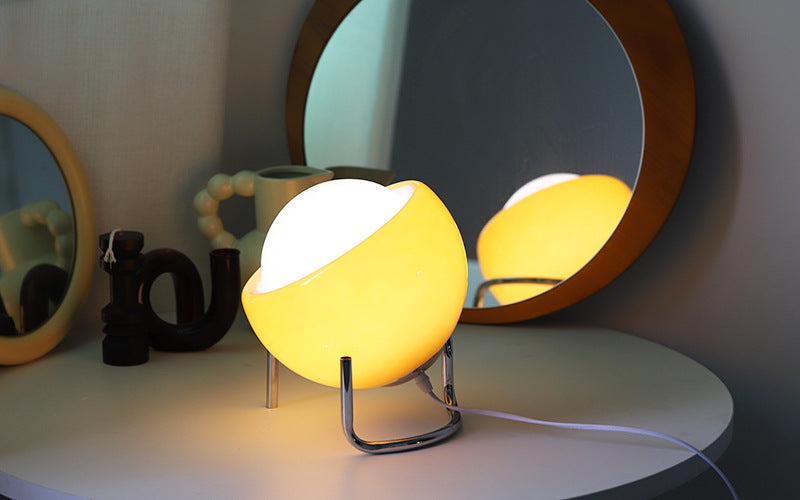 Maliben | Retro Glass Table Lamp - Atmospheric Nordic Night Lighting