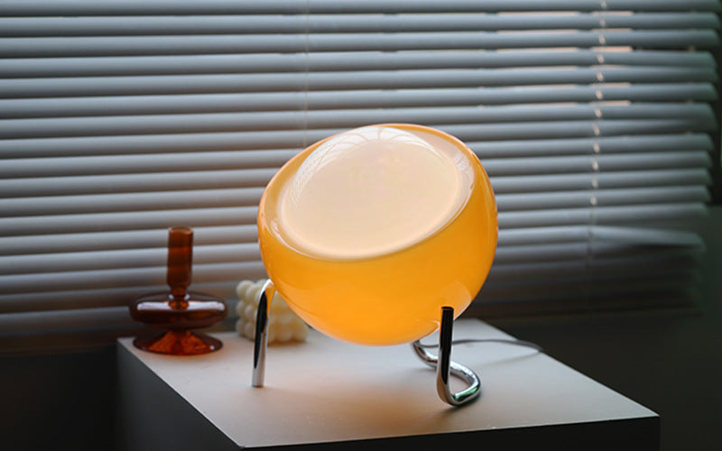 Maliben | Retro Glass Table Lamp - Atmospheric Nordic Night Lighting