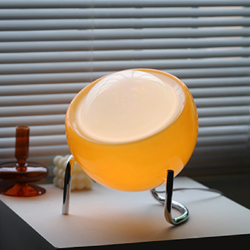 Maliben | Retro Glass Table Lamp - Atmospheric Nordic Night Lighting