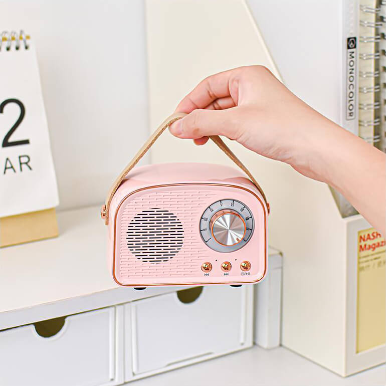 Maliben | Retro Round Radio Bluetooth Speaker
