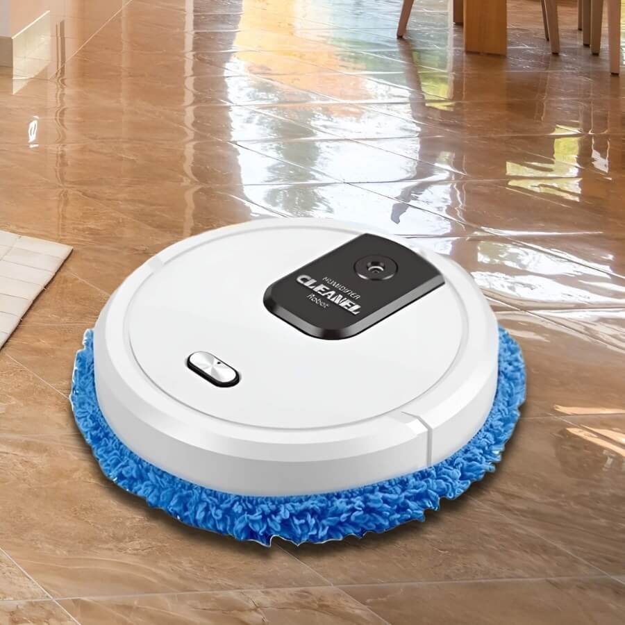 Maliben | Suction And MoppIng Robot Mobisweep | 3-in-1 Function | Self-Charging & Whisper Quiet | Compact 25×25×6.5 Cm