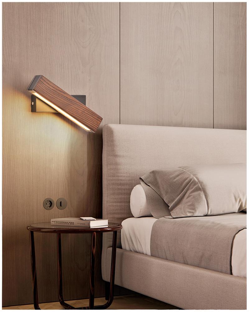 Maliben | Rotatable Wooden Led Wall Lamp - Jasper