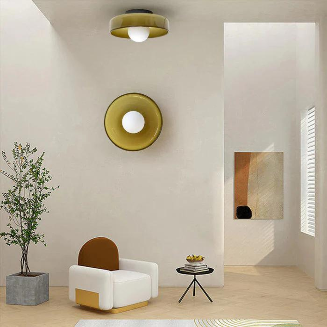 Maliben | Round Ceiling Lamp With Stylish Functionality - Lumisphere