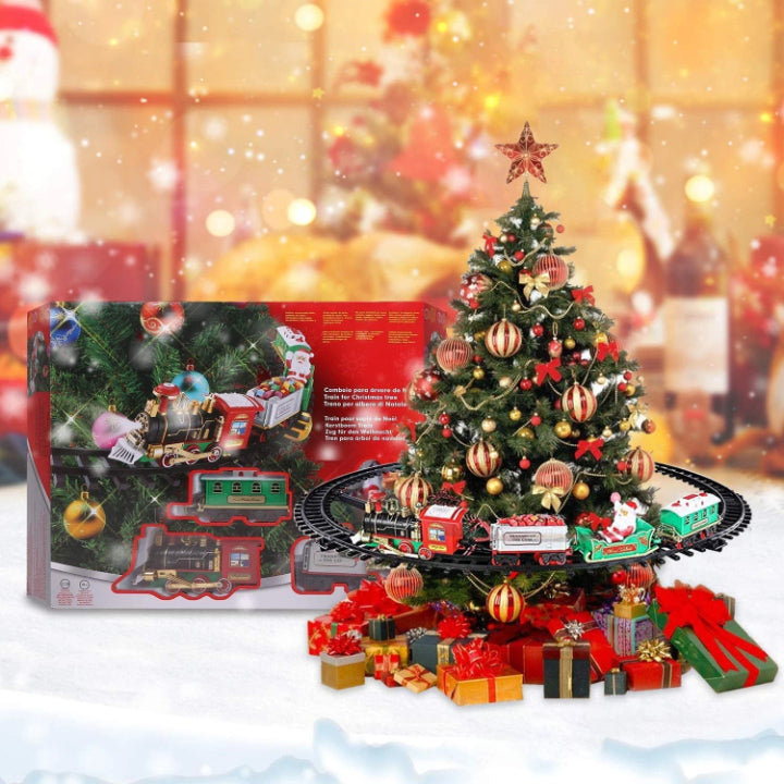 Maliben | Kerstexpress Tree Train – Riding Christmas Train With Light, Sound And Tree Holder