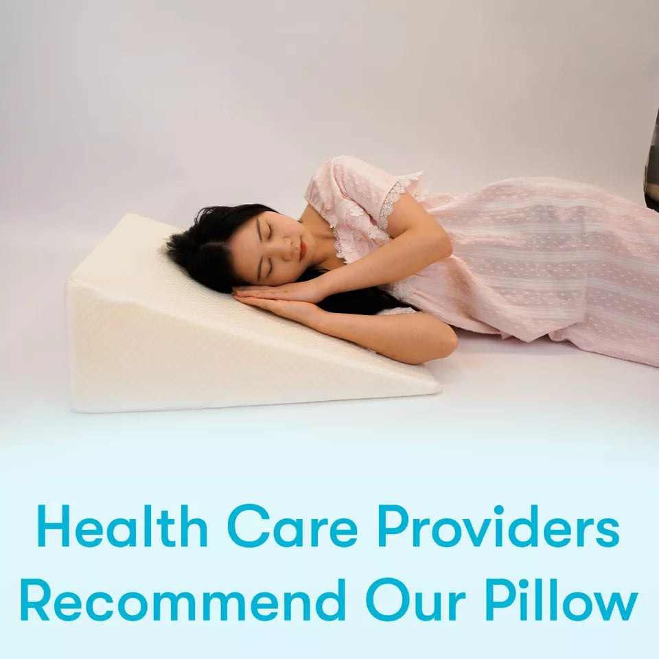 Maliben | Large Triangle Wedge Pillow | Adjustable Foam For Acid Reflux, Back Pain & Post-Surgery Recovery