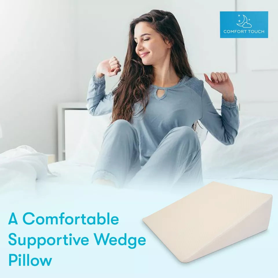 Maliben | Large Triangle Wedge Pillow | Adjustable Foam For Acid Reflux, Back Pain & Post-Surgery Recovery