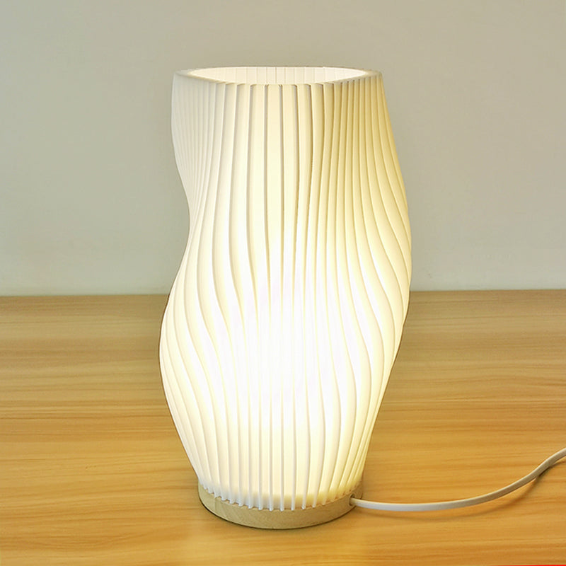 Maliben | Frenchlight Table Lamp - Elegant Pleated Table Lamp In French Cream For Atmospheric Spaces