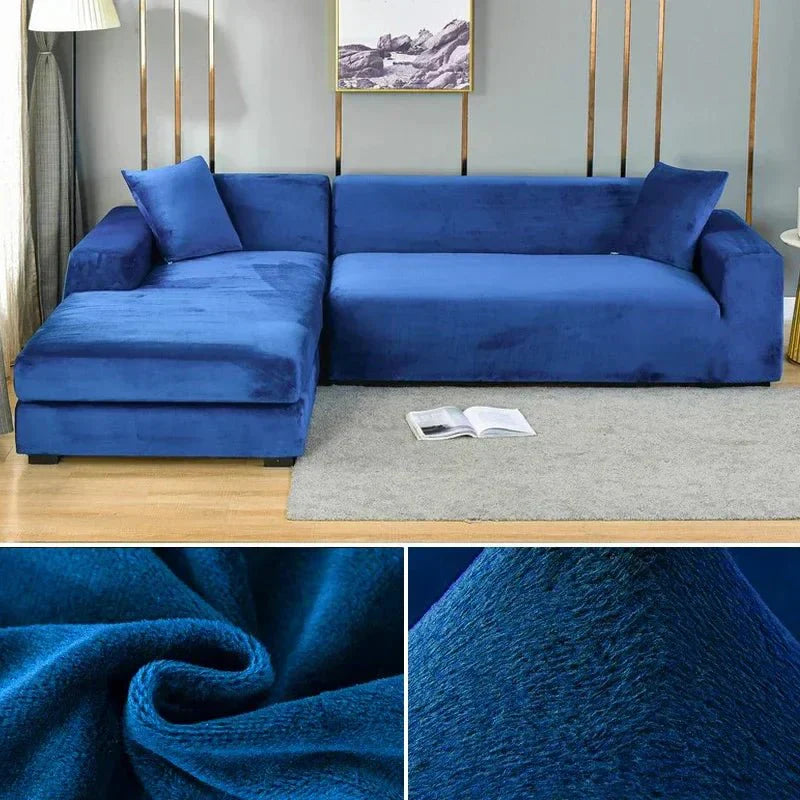 Maliben | Samtlux Velvet Sofa Cover – Elegant Stretch Fit for Luxurious Comfort and Protection