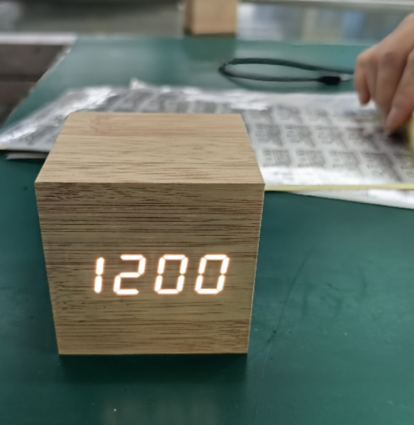 Maliben | Cube Digital Table Clock Modern Interior Decor