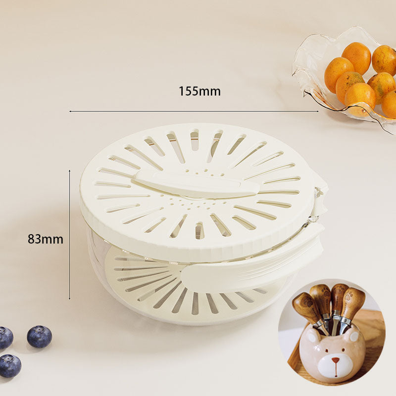 Maliben | Foldable Quick-Drain Basket With Rotating Lid