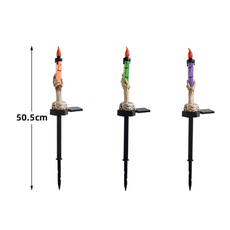 Maliben Best Gift*Solar Light Halloween Ghost Hand Candle Outdoor Floor Lamp