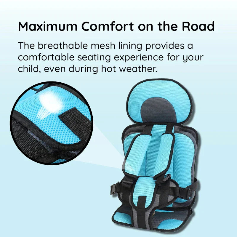 Maliben Travel Car Seat Portable Toddler Booster Safety Compact Harness Foldable