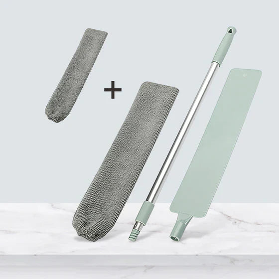 Maliben | Multifunction Retractable Microfiber Dust Brush Gap Mop