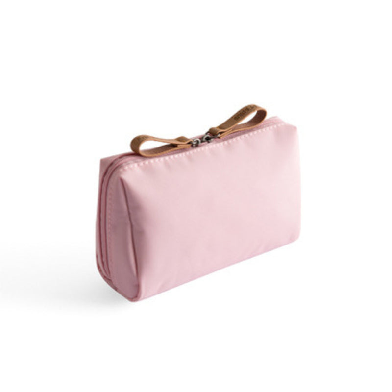 Maliben | Solid Color Cosmetic Bag With Double Zipper