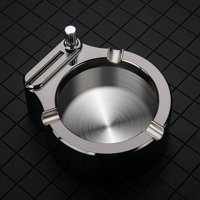 Maliben | Retro Metal Ashtray, Cigarette Lighter