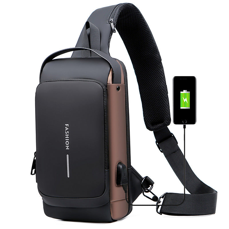 Maliben | Usb Charging Port Sling Anti-Theft Crossbody Bag