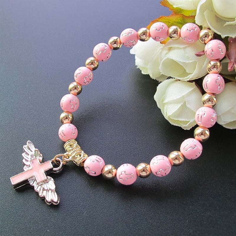 Maliben | Angel Wing Cross Bracelet