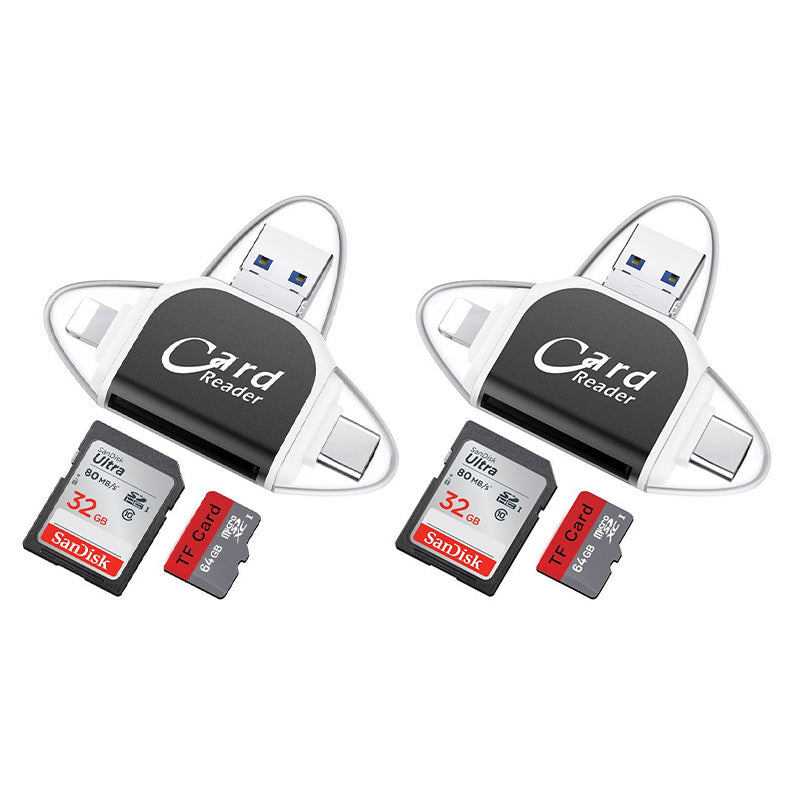 Maliben | 4-In-1 Universal Sd Tf Card Reader With Multiple Connections