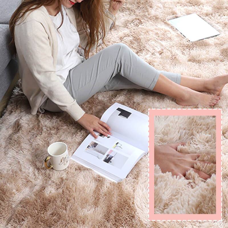 Maliben | Gradient Color Plush Floor Mat