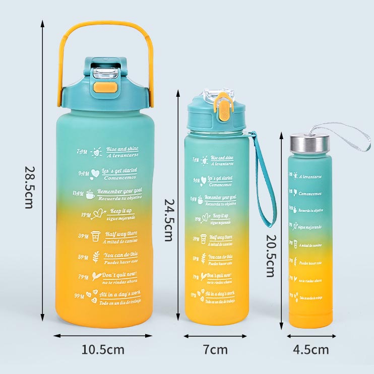 Maliben | 3-In-1 Motivation Water Bottle