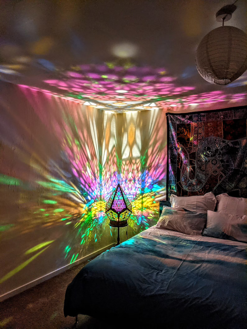 Maliben | Stained Glass Style Led Table Lamp - Lumiaura