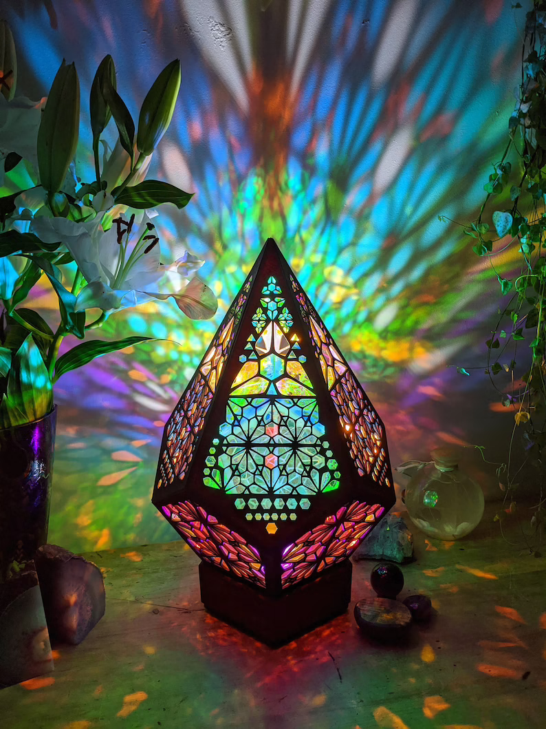 Maliben | Stained Glass Style Led Table Lamp - Lumiaura