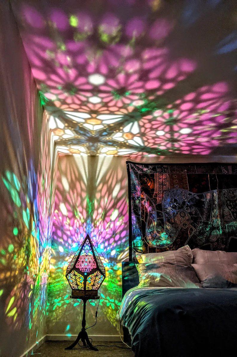 Maliben | Stained Glass Style Led Table Lamp - Lumiaura