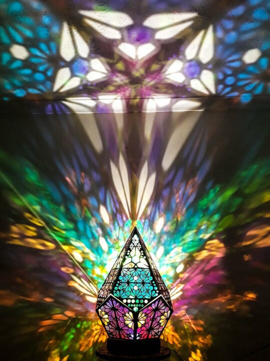 Maliben | Stained Glass Style Led Table Lamp - Lumiaura