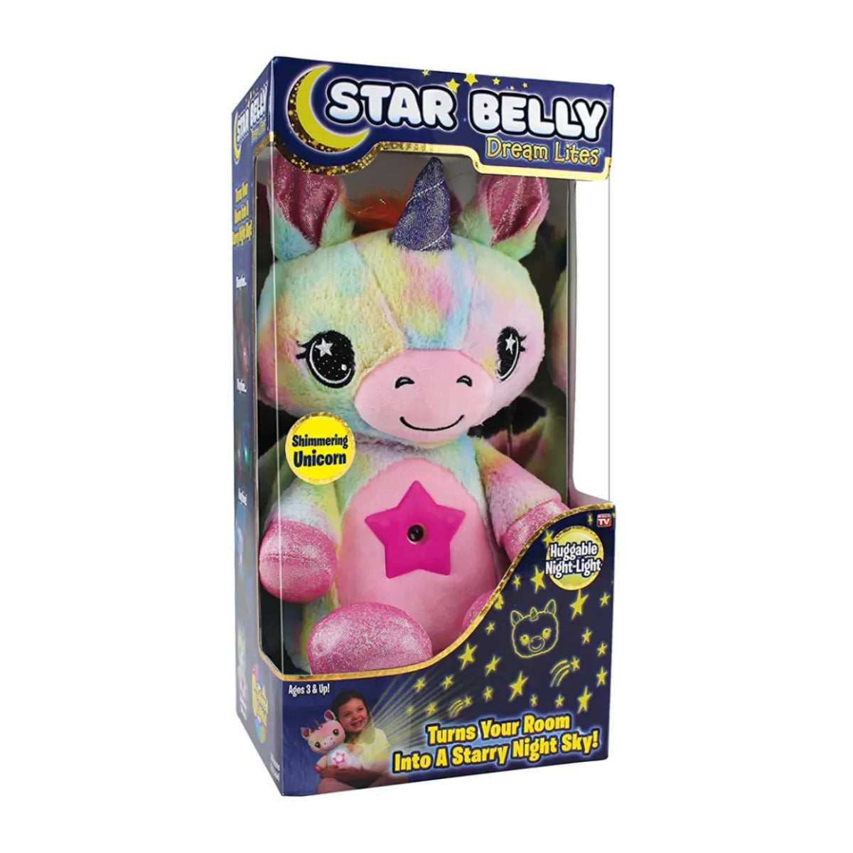 Maliben | Lunaglow | Magical Night Light - Star Projector Unicorn For Dreams And Calm