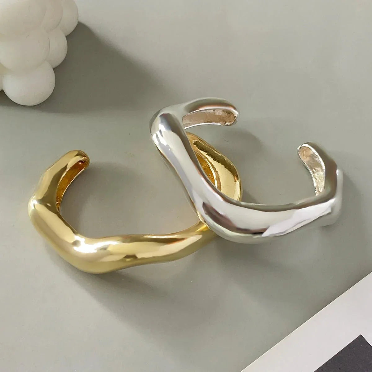 Maliben | Statement Chunky Wave Bracelets