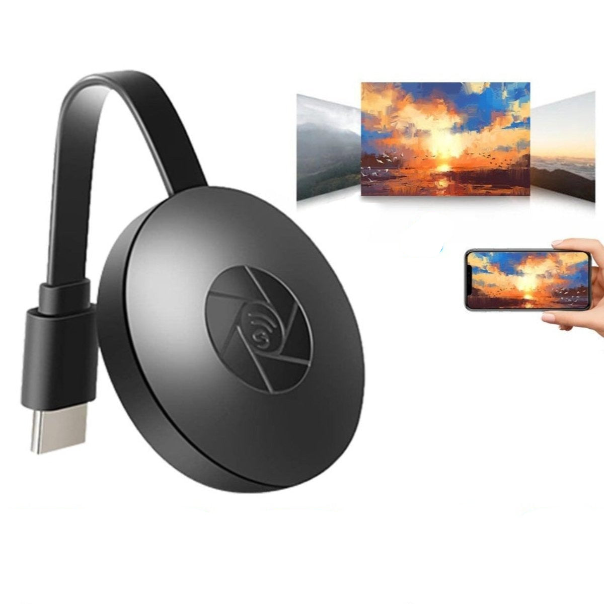 Maliben | Wireless Hdmi Streamer Visioncast One | Full Hd 1080p | Wireless & Plug-And-Play | For Movies, Presentations & Gaming