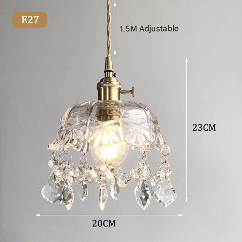 Maliben | Stylish Crystal Pendant Lamp - Elara