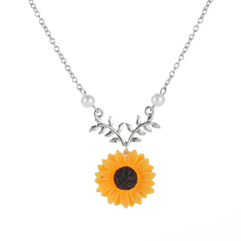 Maliben | Summer Sunflower Dainty Necklace