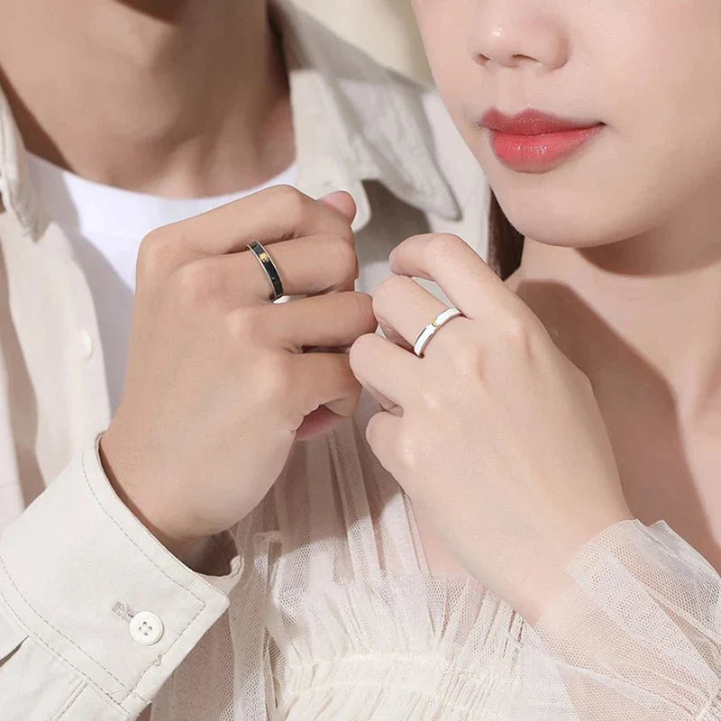 Maliben | Sun & Moon Matching Couples Rings