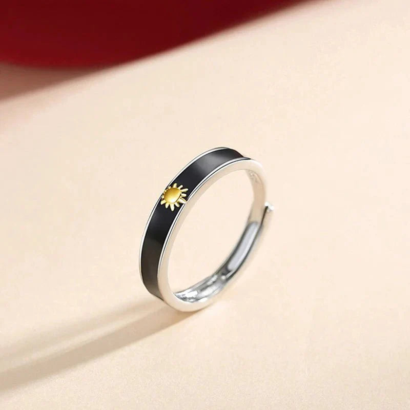 Maliben | Sun & Moon Matching Couples Rings