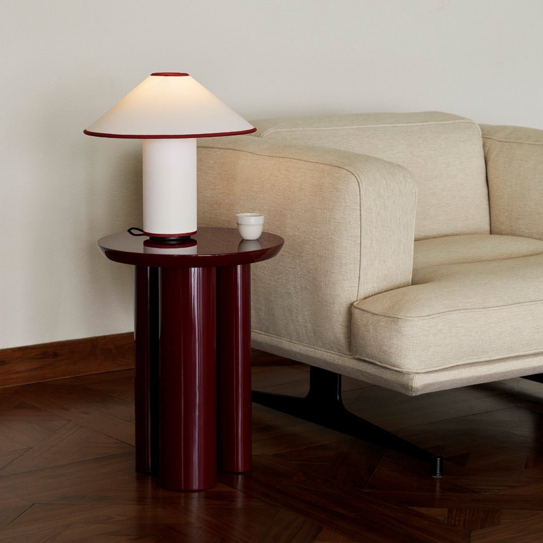 Maliben | Table Lamp With Fabric Shade – Lunara