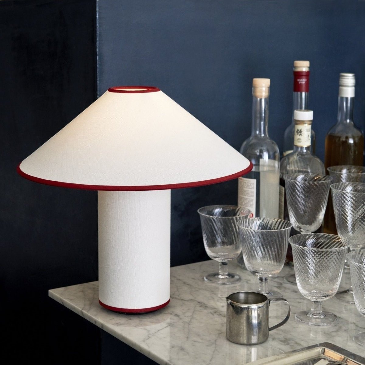 Maliben | Table Lamp With Fabric Shade – Lunara