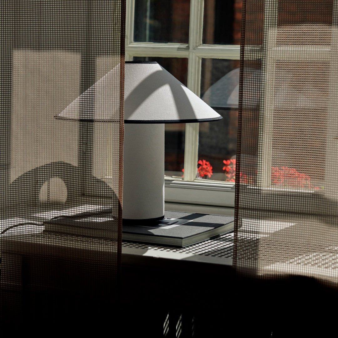 Maliben | Table Lamp With Fabric Shade – Lunara